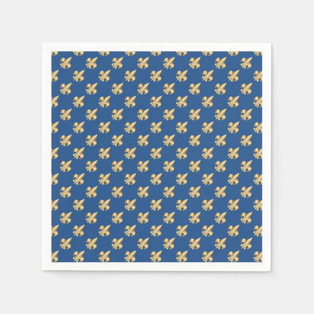 Serviette Jetable Symbole de Fleur de Lis (Devant)
