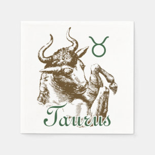 Serviette Jetable SYMBOLE SIGNE Zodiaque Taurus
