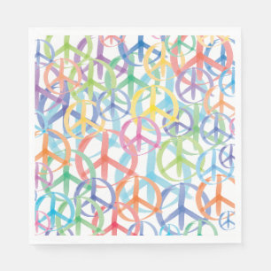 Serviette Jetable Symboles de paix