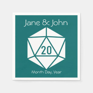Serviette Jetable Tabletop Chic dans les serviettes Turquoises