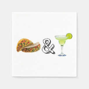 Serviette Jetable Tacos et tequila