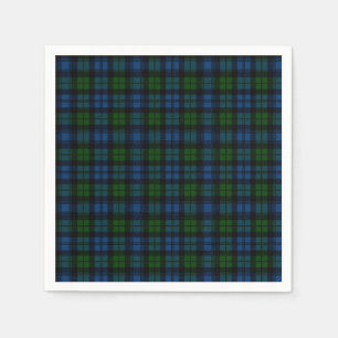Serviette Jetable Tartan de militaires de Campbell de clan