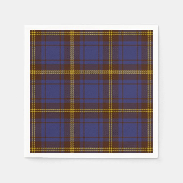 Serviette Jetable Tartan irlandais du comté de Sligo (Devant)