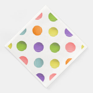 Serviette Jetable Tennis Party
