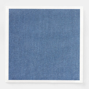 Serviette Jetable Tissu d'origine Mode bleue jean denim