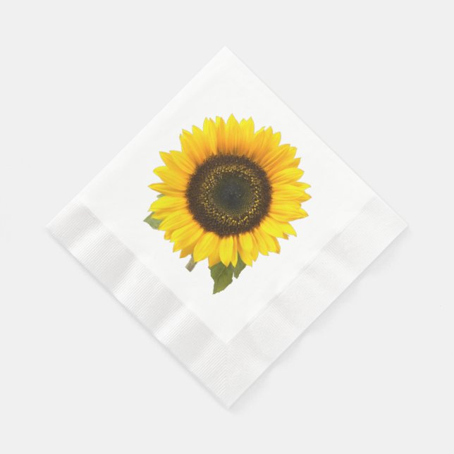 Serviette Jetable Tournesol (Coin)