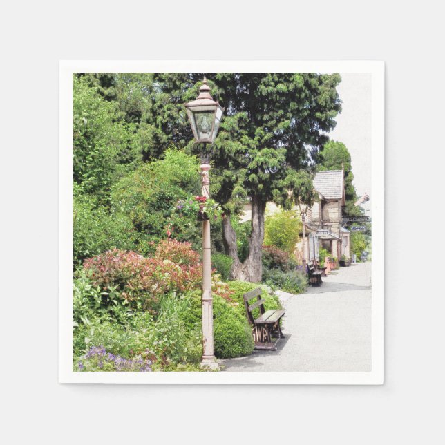 SERVIETTE JETABLE TRAIN STATIONS (Devant)