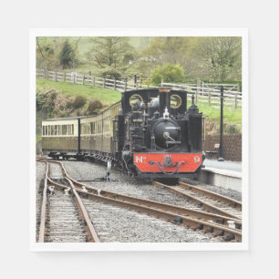 SERVIETTE JETABLE TRAINS À VAPEUR