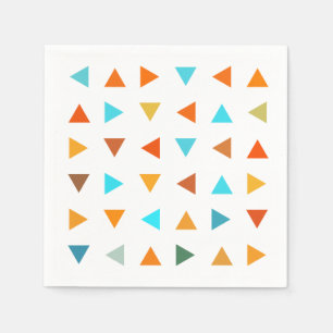 Serviette Jetable Triangles colorés