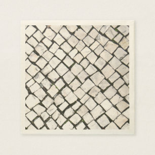 Serviette Jetable Trottoir portugais/Calçada Portuguesa