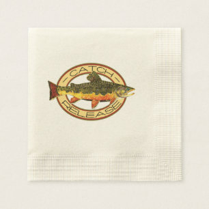Serviette Jetable Trout fishing