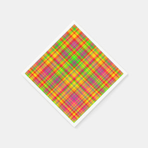 Serviette Jetable Tutti Frutti PLAID 9 PAPIER PARTY NAPKINS