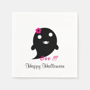 Serviette Jetable Un joli fantôme d'Halloween