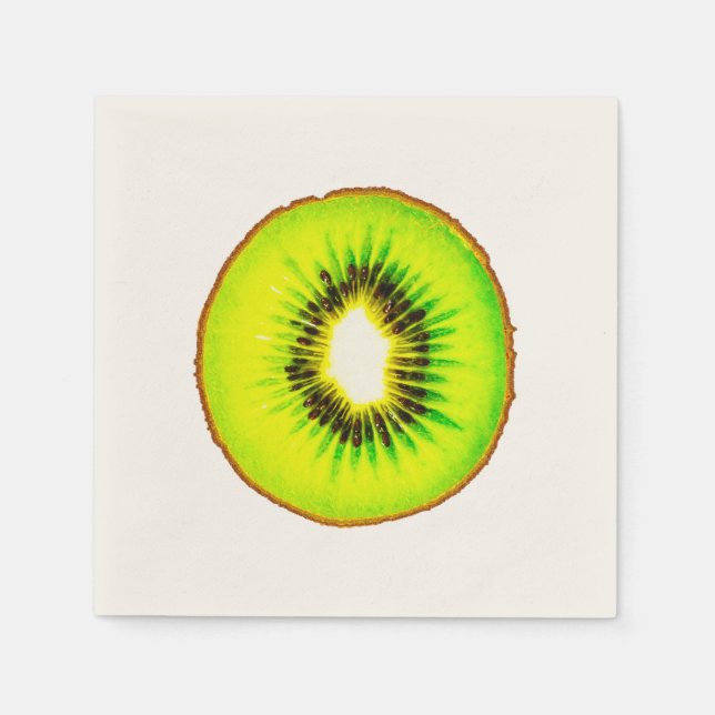 Serviette Jetable un kiwi personnalisable (Devant)