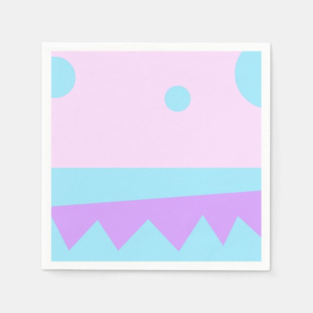 Serviette Jetable Un petit monstre Abstrait papier d'art graphique N (Devant)