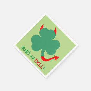 Serviette Jetable Un Shamrock Danseur Unique Danser Irlandais Jig Da