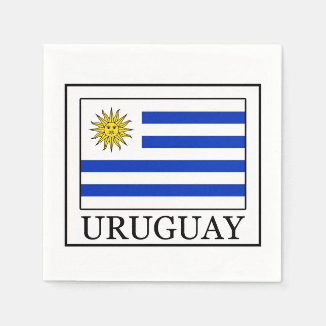 Serviette Jetable Uruguay (Devant)