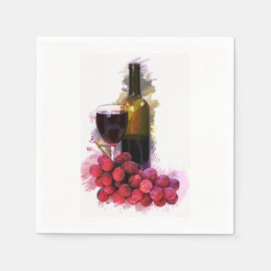 Serviette Jetable Vin