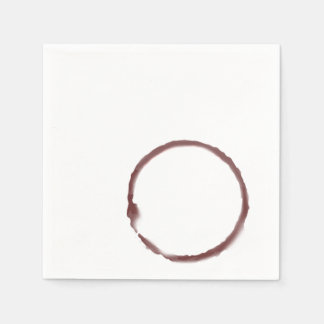 Serviette Jetable Vin rouge taché de la serviette