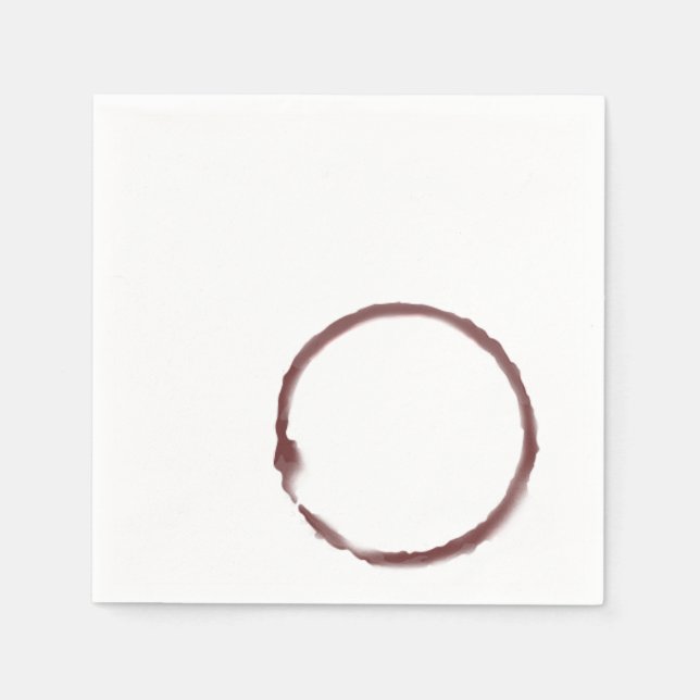 Serviette Jetable Vin rouge taché de la serviette (Devant)