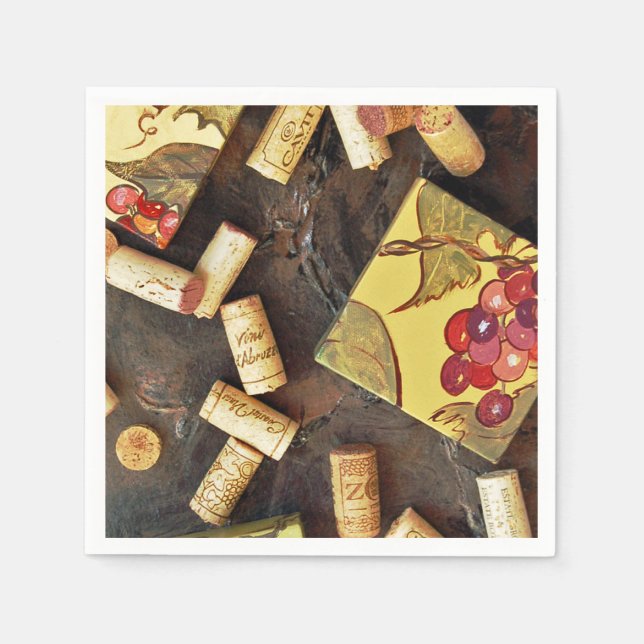 Serviette Jetable Vin Time Cocktail Napkins (Devant)