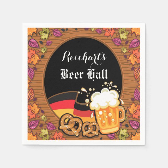 Serviette Jetable Votre Cocktail Standard Blanc Personnalisé Napkin (Devant)