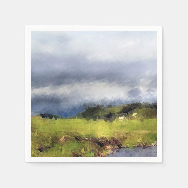 SERVIETTE JETABLE VUES DES ALLES (Devant)