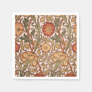 Serviette Jetable William Morris Rose Flower Fond d'écran Motif