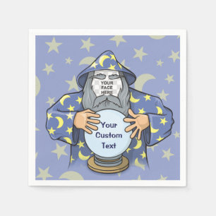 Serviette Jetable Wizard with your face