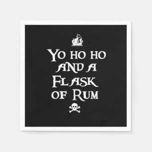 Serviette Jetable Yo ho ho et une fiole de rhum