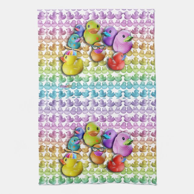 SERVIETTE - LE CAOUTCHOUC DUCKIES (Vertical)