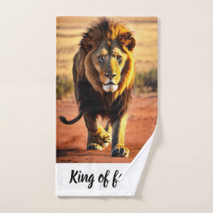 Serviette Lion imprimée