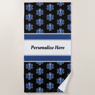 Serviette Logo Beach EMS d'urgence