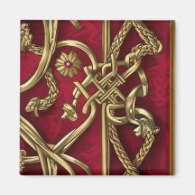 Serviette made of medieval red and gold paper
