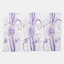 Serviette mauve Miriam