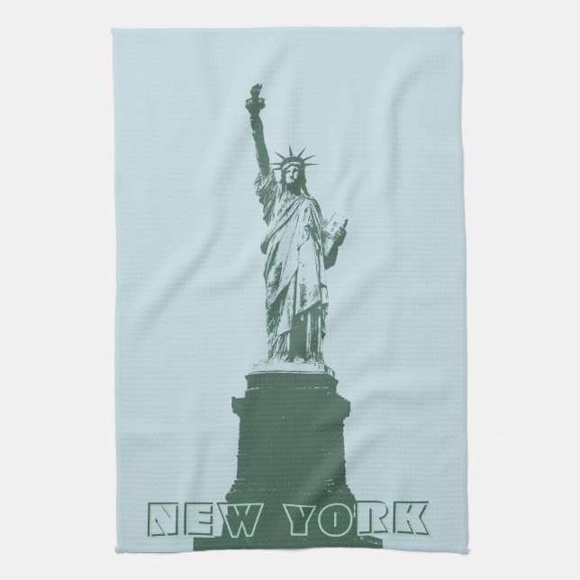 Serviette New York Statue de la Liberté NYC Servie (Vertical)