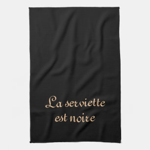 Serviette noire