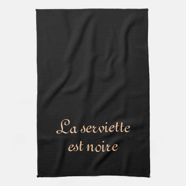 Serviette noire (Vertical)