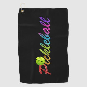 Serviette noire couleur Pickleball