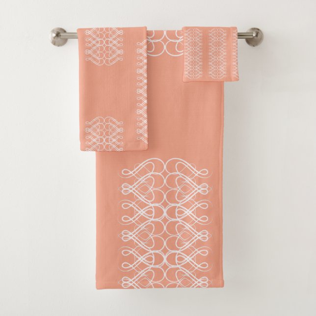 Serviette orange pâle (En situation)