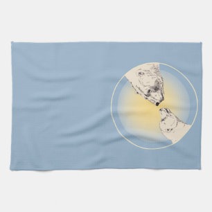 Serviette Ours Polaire Mère & Cube Porter Serviett