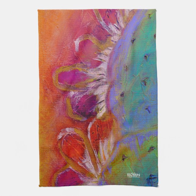 Serviette "Pear prickly de minuit" (Vertical)