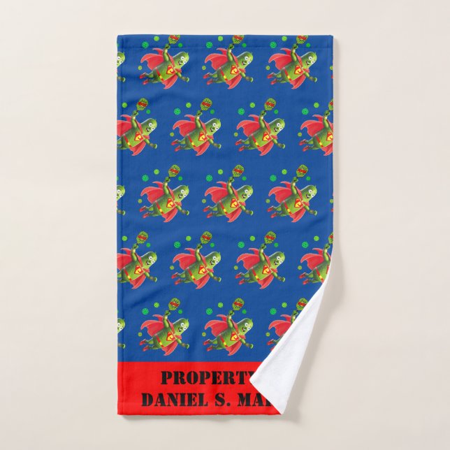 Serviette personnalisée Super Pickleman (Serviette à main)