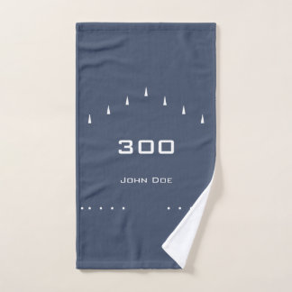 Serviette personnelle de bowling haut jeu | bleu m