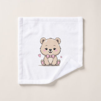 serviette petite ours fille bébé