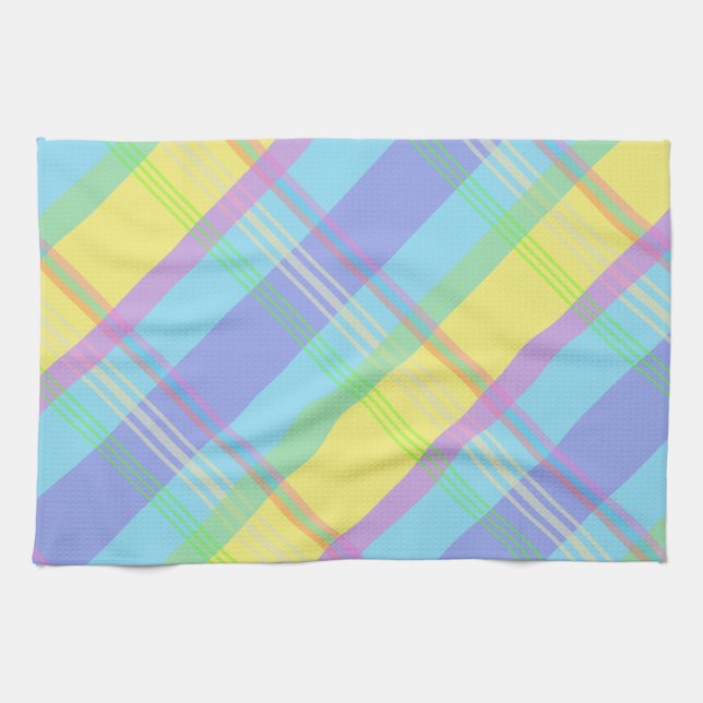 Serviette Plaid Colorée (Horizontal)
