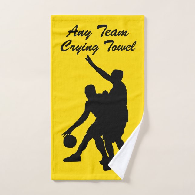 Serviette pleurante de basket-ball votre équipe et (Serviette à main)