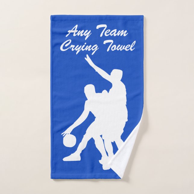 Serviette pleurante de basket-ball votre équipe et (Serviette à main)