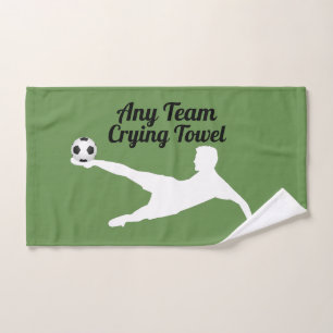 Serviette pleurante du football/football votre