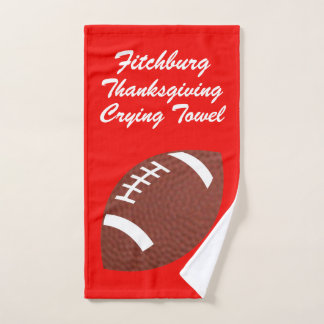 Serviette pleurante du football votre équipe et